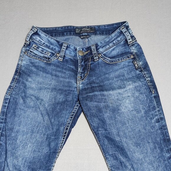 Silver Jeans Berkley women's sz W26/L34 washed blue colour skinny straight leg - Picture 2 of 13